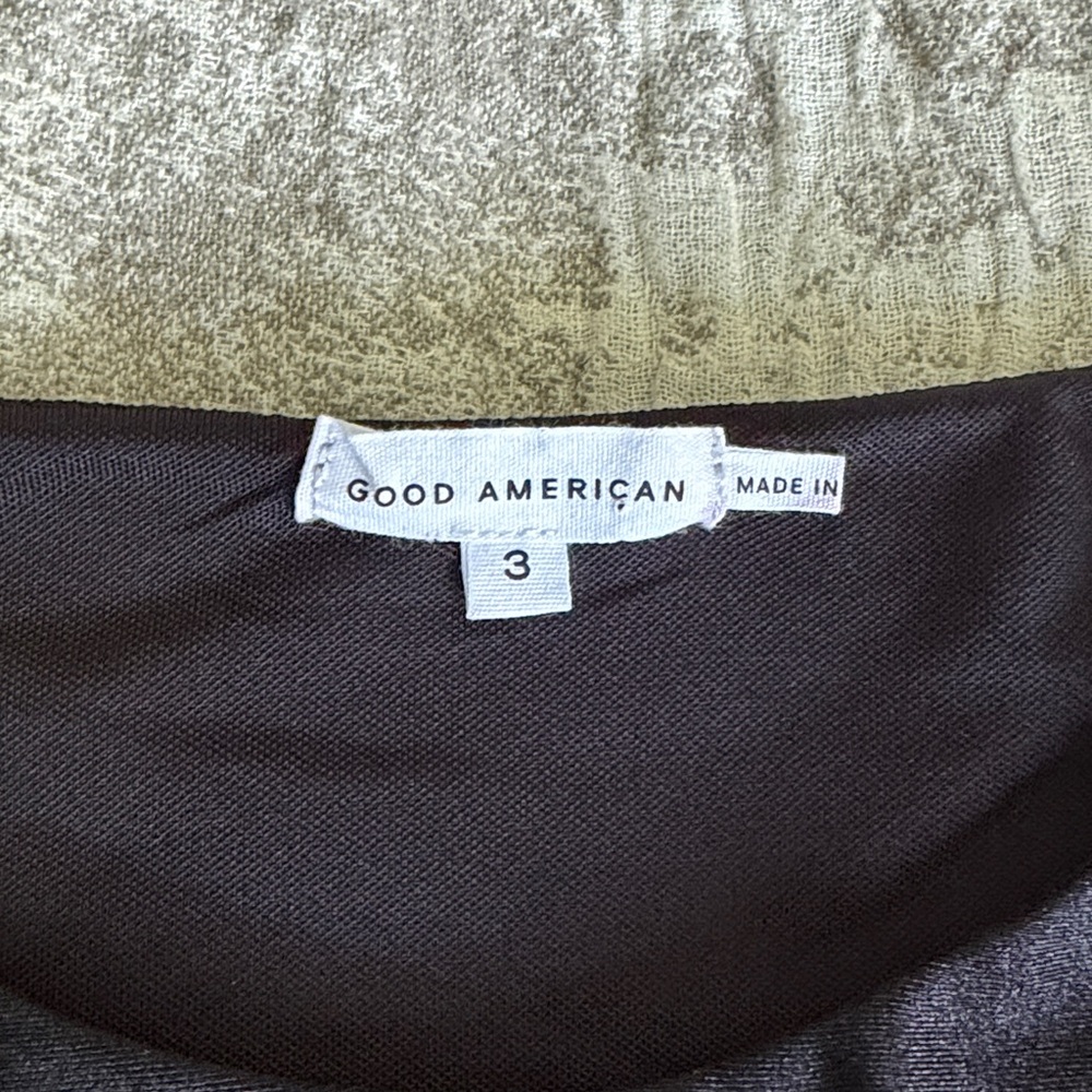 Good American Black Long Sleeve Bodysuit - Picture 3 of 4